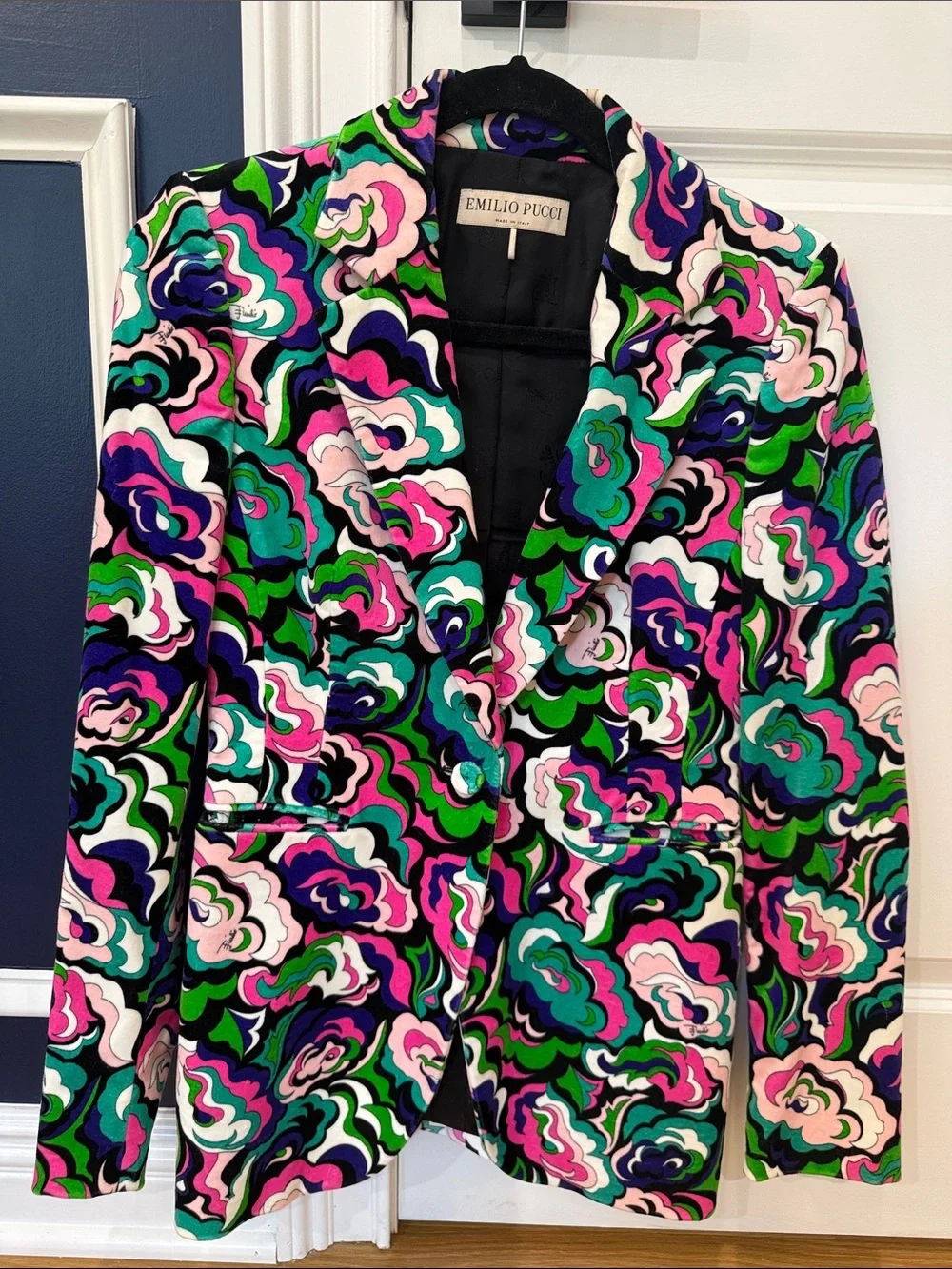 Emilio Pucci Pink Green Blue Blazer
